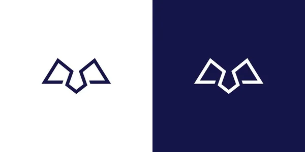 Современная Прочная Буква Инициалы Дизайн Логотипа — стоковый вектор