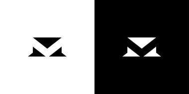 Modern and strong letter M  initials logo design