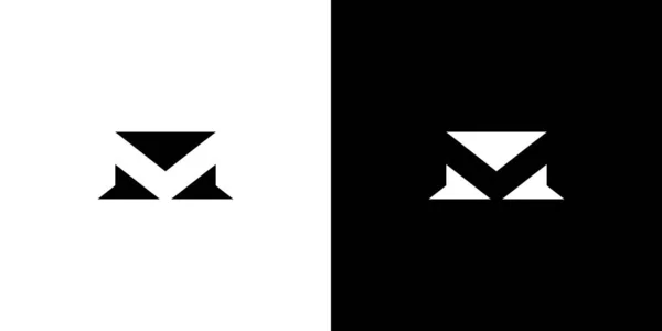 Μοντέρνο Και Ισχυρό Γράμμα Αρχικά Σχεδιασμός Λογότυπου — Διανυσματικό Αρχείο