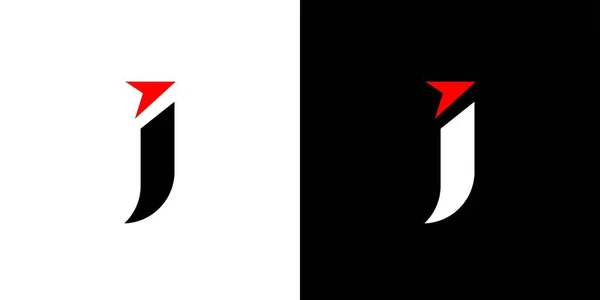 Modern Strong Letter Arrow Initials Logo Design — Stock Vector