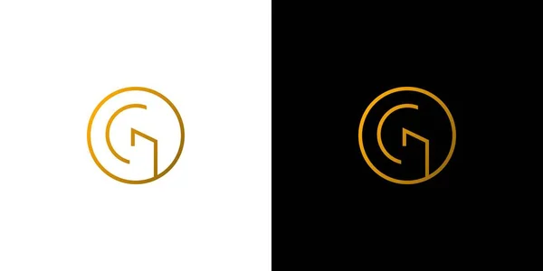 Сучасний Унікальний Логотип Літери Ініціалами — стоковий вектор