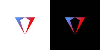 Modern ve gelişmiş V harfleri logo tasarımı 2