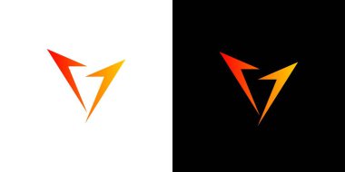 Modern ve gelişmiş V harfleri logo tasarımı