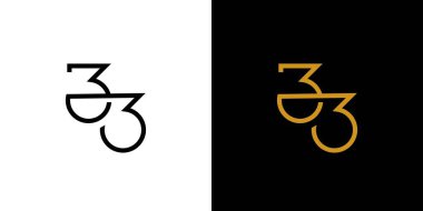 	Simple and modern number 33 logo design