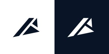 Unique and strong letter A initials logo design