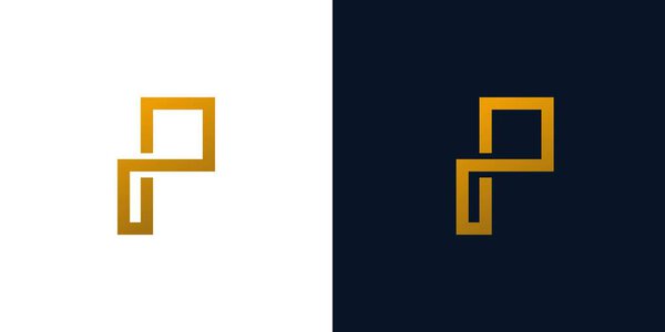 Modern and unique P logo design 2