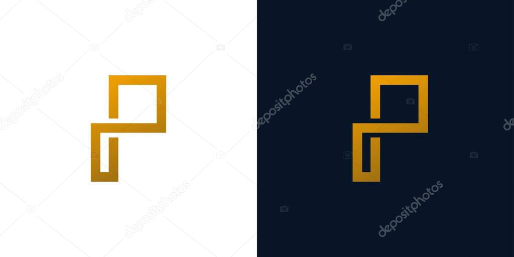 Modern and unique P logo design 2