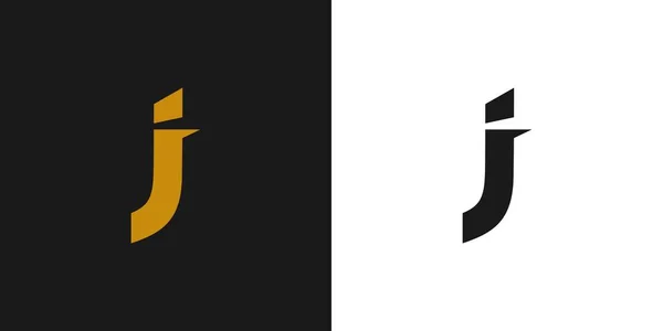 Modern Strong Letter Initials Logo Design — Archivo Imágenes Vectoriales