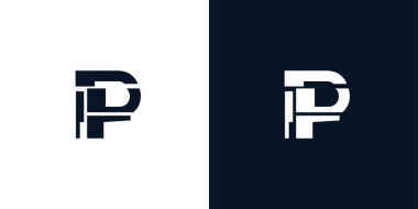 Eşsiz ve modern P logosu tasarımı