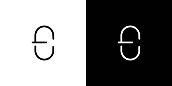 Design Logotipo Abstrato Exclusivo Moderno — Vetor de Stock