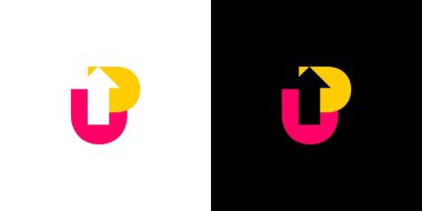 Eşsiz ve modern Yukarı logo tasarımı