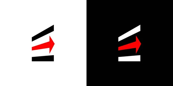 Unik Och Modern Pil Logotyp Design — Stock vektor
