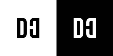 modern ve benzersiz harf DH baş harfleri logo tasarımı