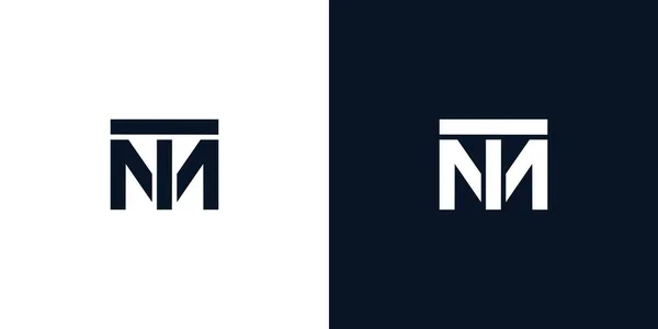 Moderne Sterke Letter Initialen Logo Ontwerp — Stockvector