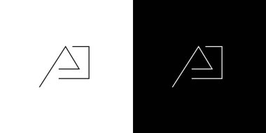 Basit ve modern AJ logo tasarımı