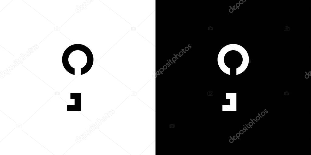 Simple and modern key logo design