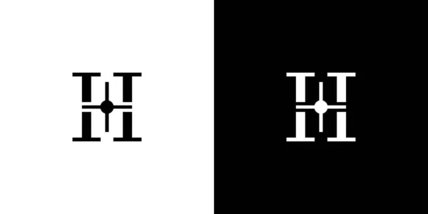 Modern Benzersiz Harf Harfinin Baş Harfleri Logo Dizaynı — Stok Vektör