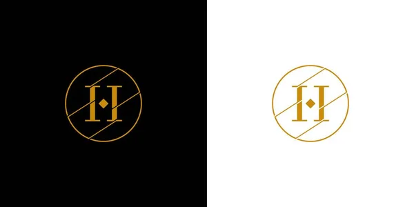 Сучасна Унікальна Літера Ініціали Логотип Дизайн — стоковий вектор
