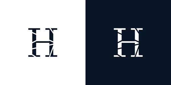 Сучасна Унікальна Літера Ініціали Логотип Дизайн — стоковий вектор
