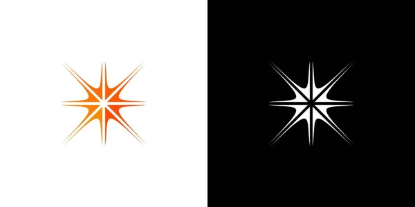Logo Shine Icona Design Moderno Professionale — Vettoriale Stock