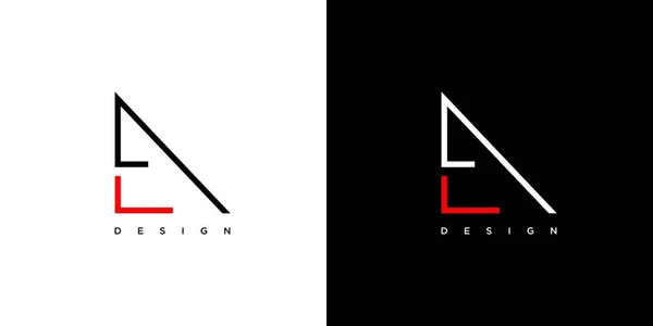 Modern Sophisticated Letter Initials Logo Design — Stok Vektör