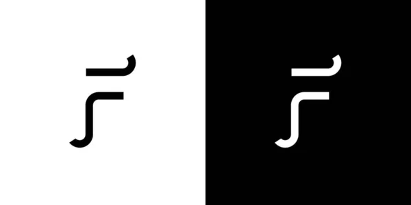 Jednoduché Jedinečné Písmeno Iniciály Logo Design — Stockový vektor