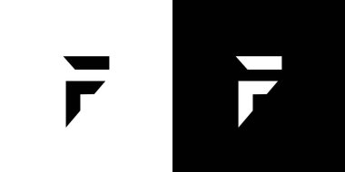 Modern and strong letter F initials logo design