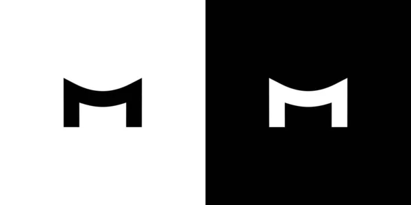 Design Del Logo Delle Iniziali Lettera Semplice Moderna — Vettoriale Stock