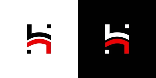 Moderno Original Letra Iniciais Logotipo Design — Vetor de Stock