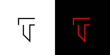 Modern and unique  letter T initials logo design
