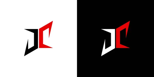 Современный Уникальный Дизайн Логотипа Initials — стоковый вектор