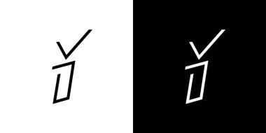 Modern ve benzersiz harf Y harflerinin baş harfleri logo tasarımı
