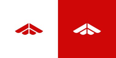 Modern ve benzersiz uçak seyahat logosu 17