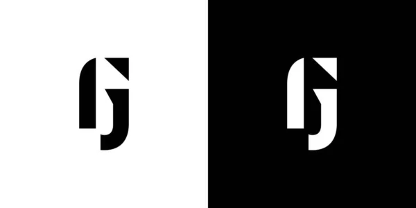 Modern Strong Letter Initials Logo Design — Image vectorielle