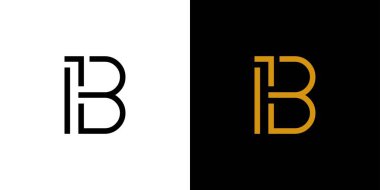 Modern ve benzersiz IB logo tasarımı 