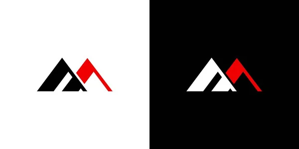 Letra Moderna Única Iniciales Diseño Del Logotipo — Vector de stock