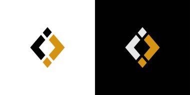Basit ve benzersiz harf I baş harfleri logo tasarımı