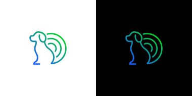  Eşsiz ve modern Köpek Sinyal logosu tasarımı