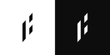 Modern ve Eşsiz harf CH Baş harfleri logo tasarımı 