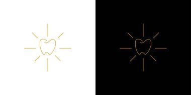 Temiz ve basit, parlak diş logosu tasarımı