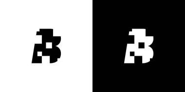 Eşsiz ve kalın B kutusu logosu tasarımı 