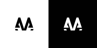 Basit ve benzersiz AA logo tasarımı