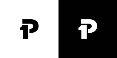 Eşsiz ve basit 1P logo tasarımı