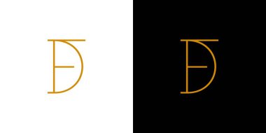 Eşsiz ve Modern FD logo tasarımı