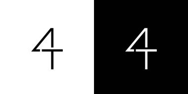 Eşsiz ve Modern 4T logo tasarımı