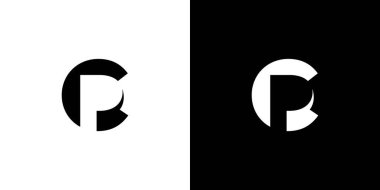 Modern and Unique letter CP initials logo design