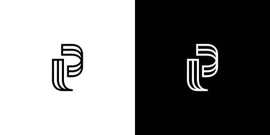 Modern and unique P logo design