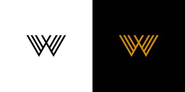 Modern and unique W logo design 