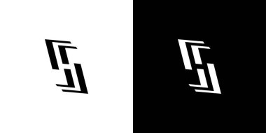 Modern ve benzersiz SH logo tasarımı 