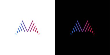 Modern ve sofistike M logosu 2